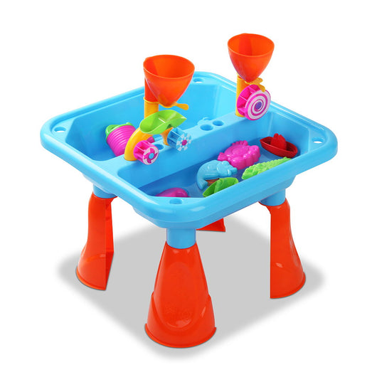 Kids Sandpit Play Table 4 Leg - Red