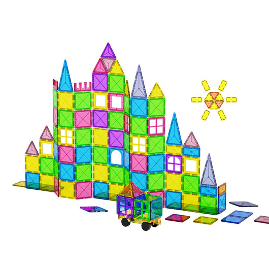Keezi Magnetic Tiles Playset 120PCS