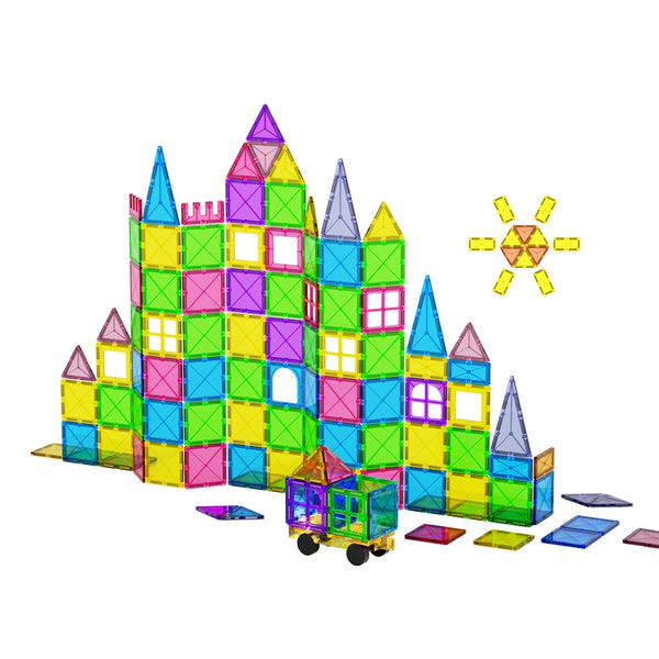 Keezi Magnetic Tiles Playset 120PCS