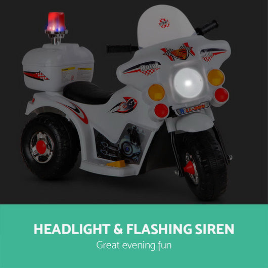 Kids Ride On Police Motorcycle with Siren