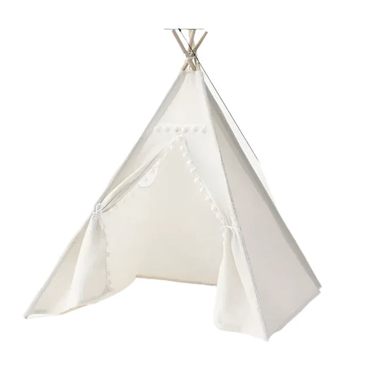 Kids Tent Play House Wigwam White 1.35M