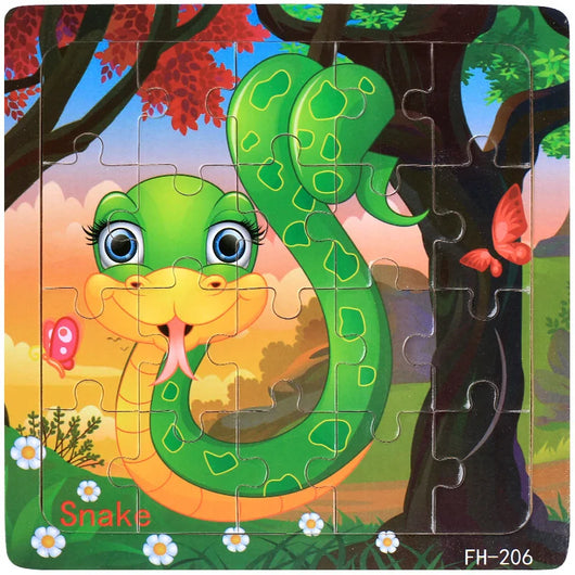 Wooden 3D Puzzle Snake
