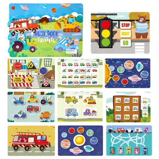 Montessori Busy Book Vehicle B