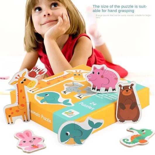 Kids Wooden Jigsaw Matching Puzzle