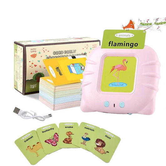 Toddler Audible Flash Cards Pink