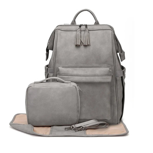 Travel Mommy Diaper Backpack Gray