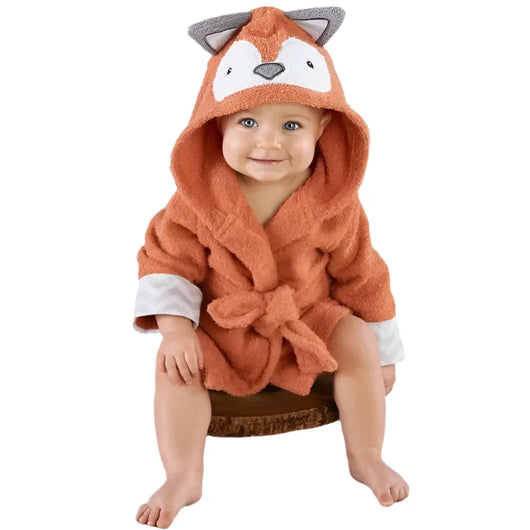 Baby Cotton Bathrobe Fox