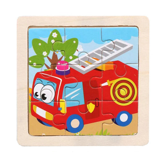 Kids Wooden Jigsaw Puzzle Fire Truck