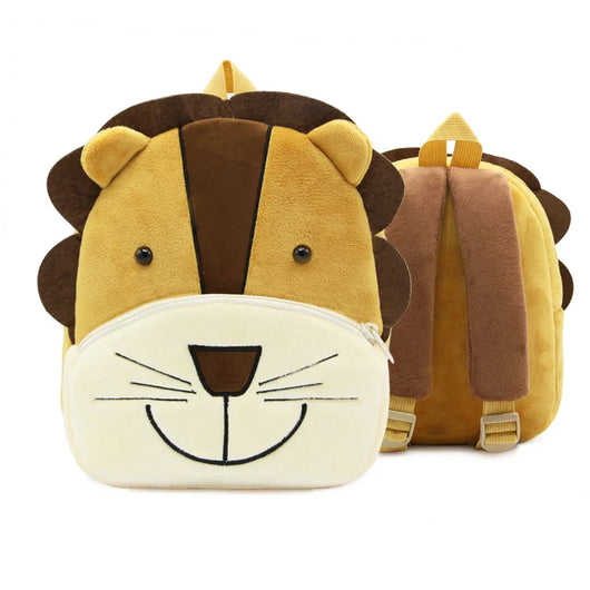 Kids Plush Cartoon Backpack Lion