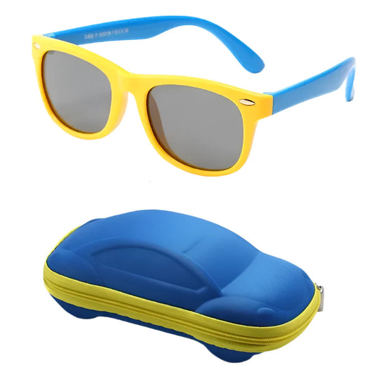Kids Polarized UV Sunglasses Yellow Blue