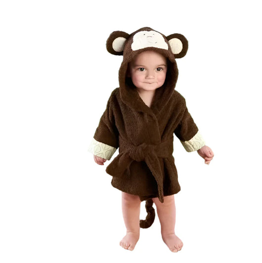 Baby Cotton Bathrobe Monkey