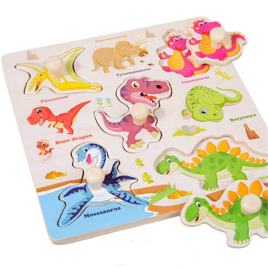 3D Montessori Wooden Puzzle Dinosaur