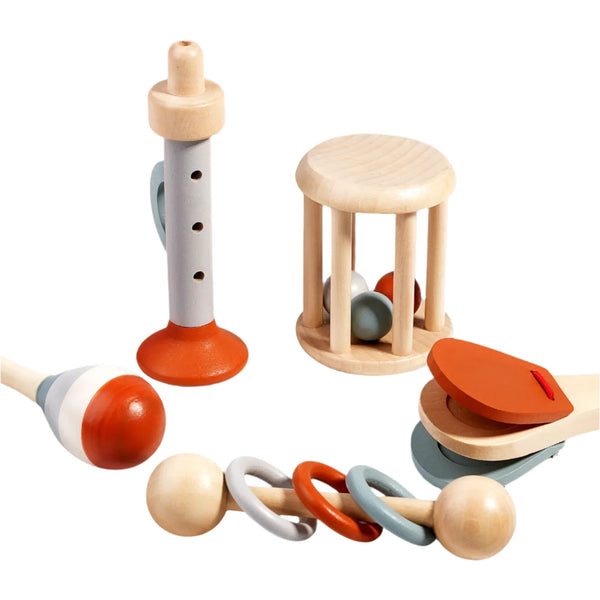 Natural Wooden Rattle