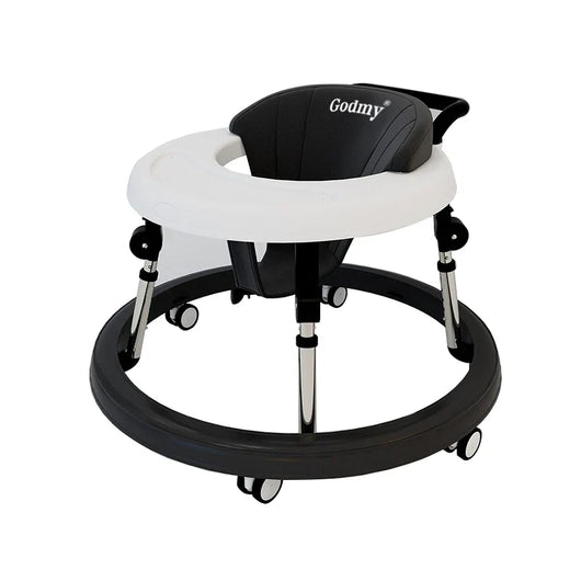 Baby Foldable Anti Rolling Walker Black