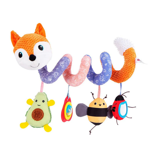 Baby Spiral Plush Toy Fox Orange