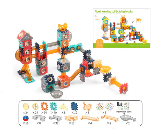 Slide and Marble Run Block Set 226PCS