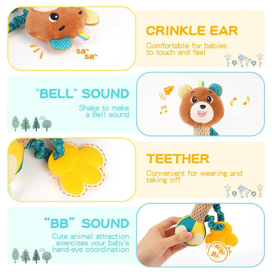 Animal Rattle Hand Grip