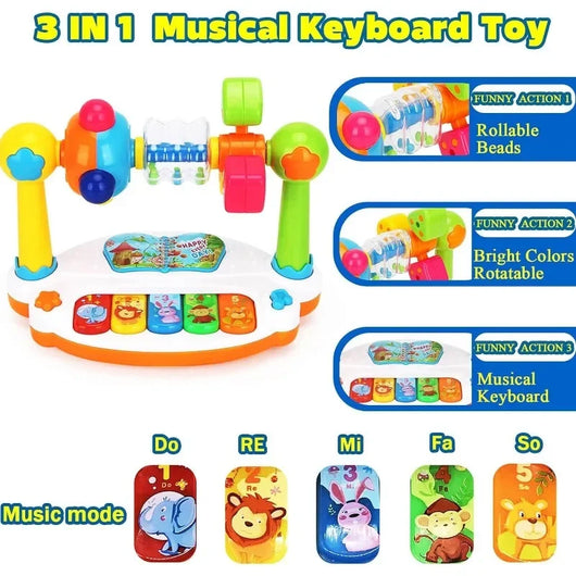 Rotating Music Piano Toy