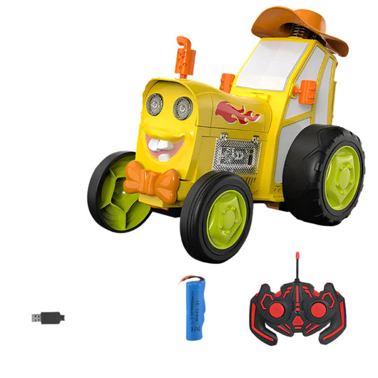 Crazy Jumping Remote Control Car Yellow