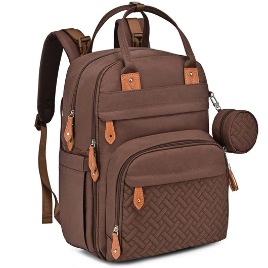 Multipurpose Diaper Backpack Coffee