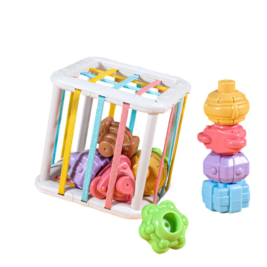 Baby Montessori Stacking Blocks Square