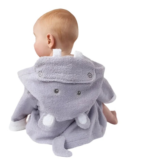 Baby Cotton Bathrobe Hippo