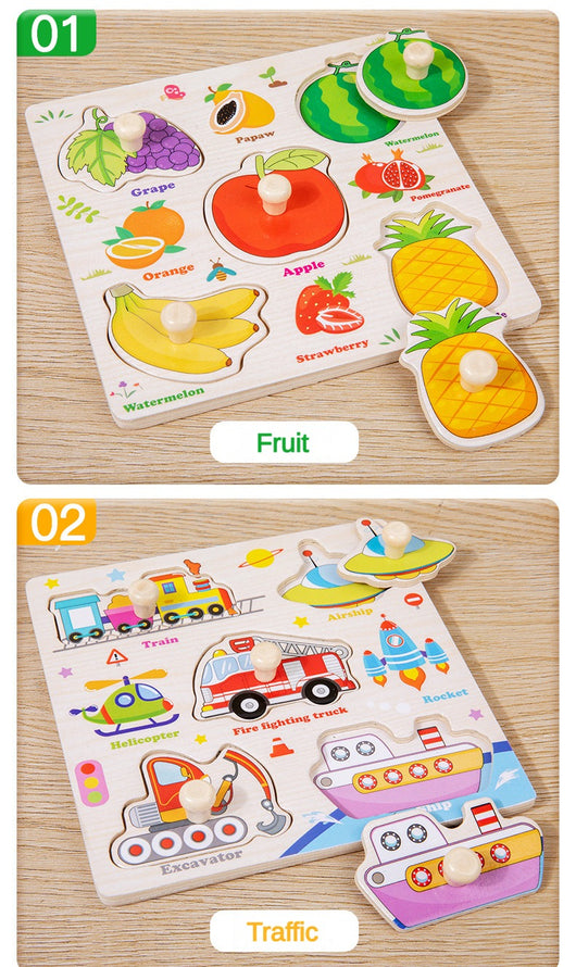 3D Montessori Wooden Puzzle