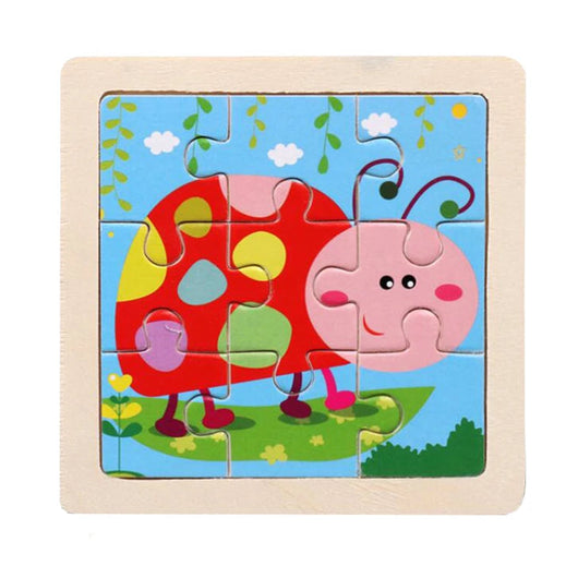 Kids Wooden Jigsaw Puzzle Lady Bug