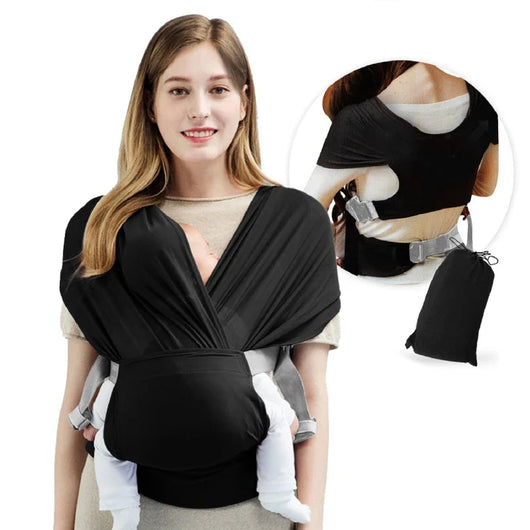 Ergonomic Baby Carrier Sling Wrap Black