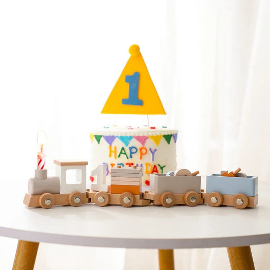 Wooden Train Toy Set