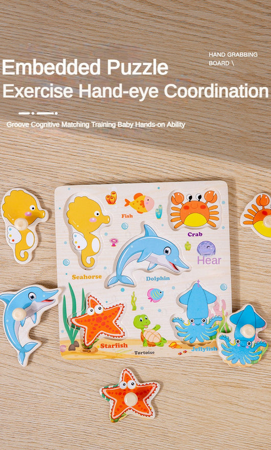 3D Montessori Wooden Puzzle