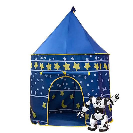 Kids Castle Play Tent Blue