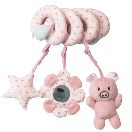 Baby Spiral Plush Toy Pig Pink