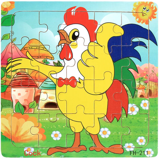 Wooden 3D Puzzle Cock