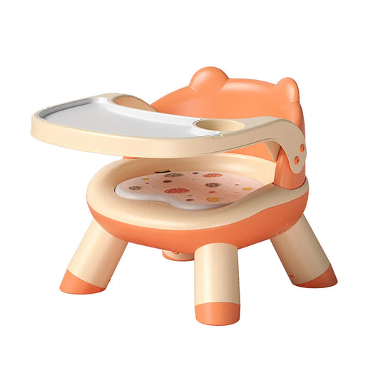 Baby Dining Chair with Detachable Table Orange
