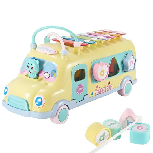5 in 1 Musical Car Toy Yellow