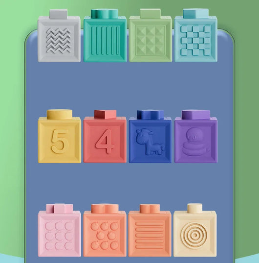 12pc Blocks Touch Toy Set