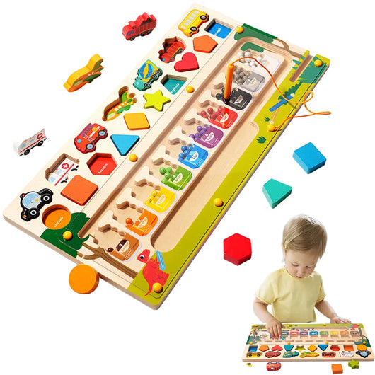 3 in 1 Magnetic Montessori Puzzle Board