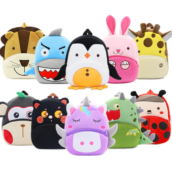 Kids Plush Cartoon Backpack