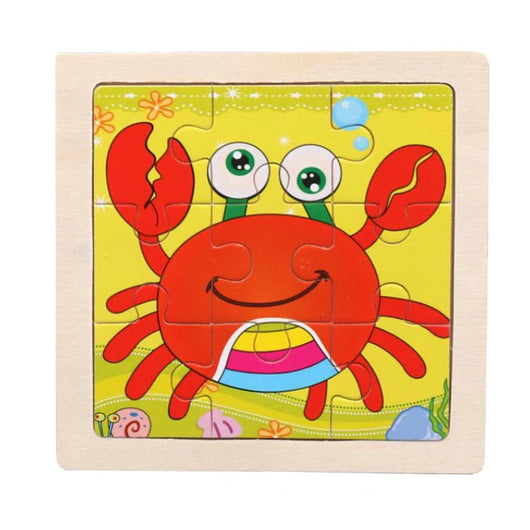 Kids Wooden Jigsaw Puzzle Crab