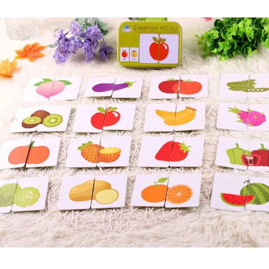 Baby Montessori Animal Number Matching Puzzle Game