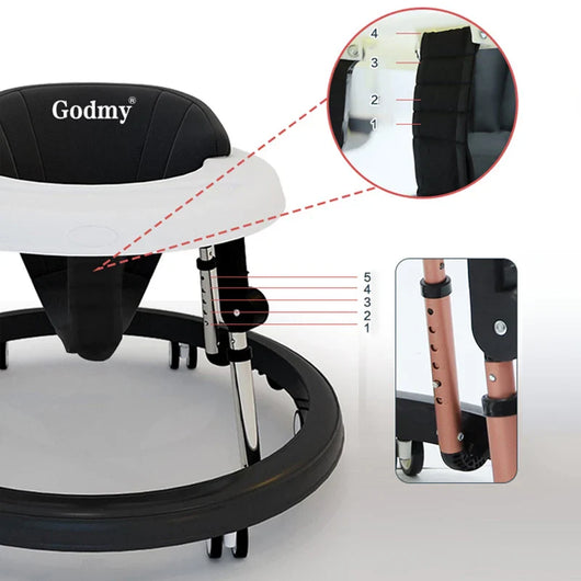 Baby Foldable Anti Rolling Walker