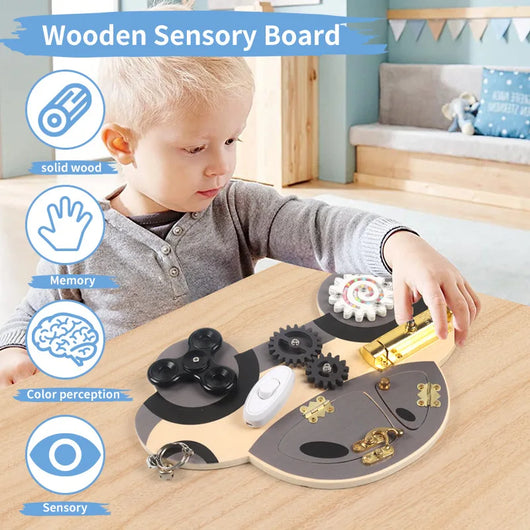 Wooden Montessori Steering Busy Board