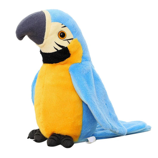 Talking Parrot Plush Toy Blue
