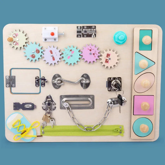Wooden Montessori Busy Board
