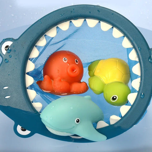 Cartoon Swimming Shark Bath Toys