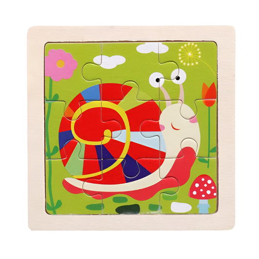 Kids Wooden Jigsaw Puzzle Snail