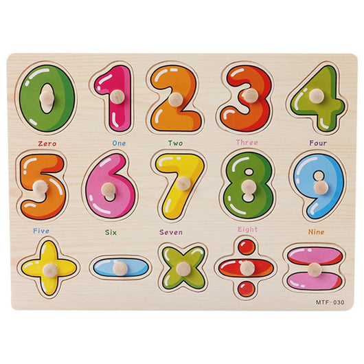 Montessori Wooden Puzzle Board Numbers 2