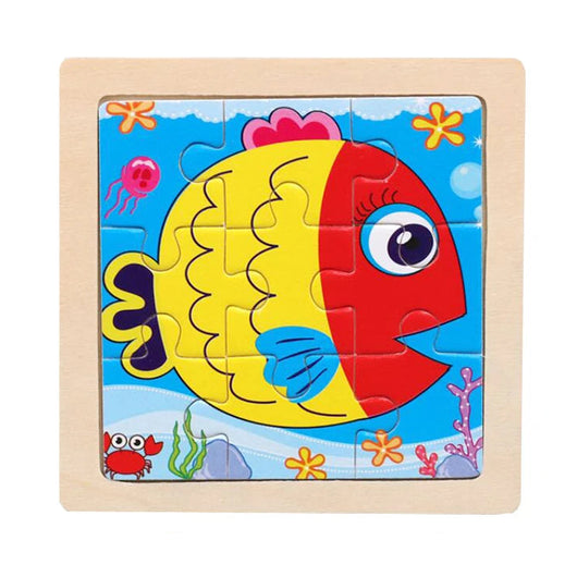 Kids Wooden Jigsaw Puzzle Fish