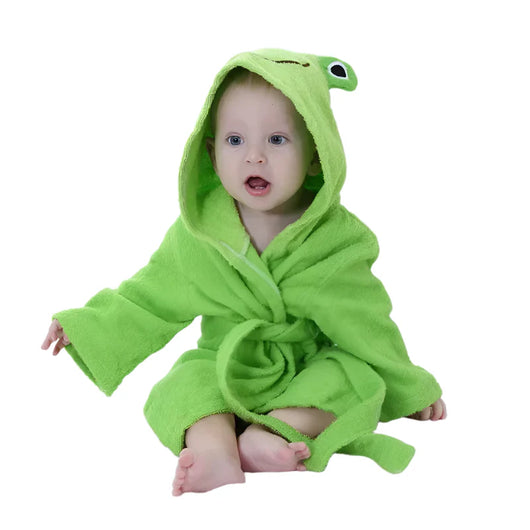 Baby Cotton Bathrobe Frog